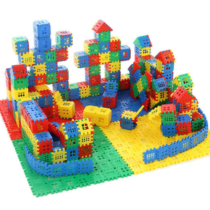 50-Piece Educational Building Block Set - Baby Paradise House Spelling Puzzle for Creative City Models and Montessori Learning