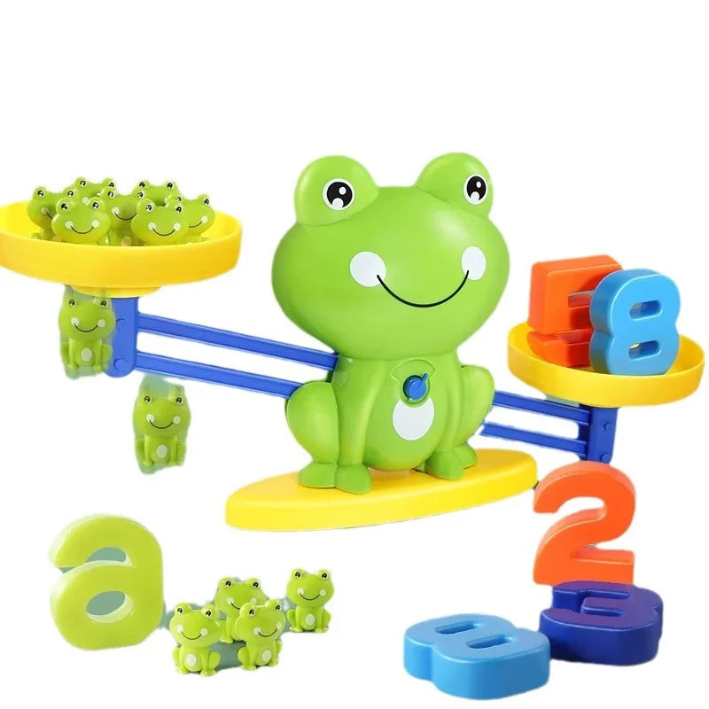 Montessori Frog Balance Scale Math Toy for Kids - Fun Early Learning Puzzle & Educational Gift