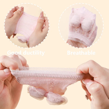 Adorable Baby Socks and Flower Headband Set - 2pcs Candy Color Bow Accessories for Newborns