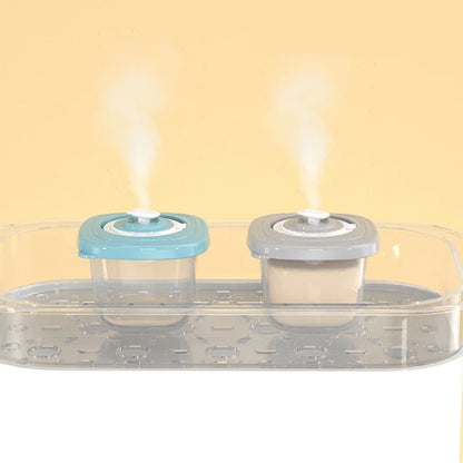 120 ML Baby Food Snack Milk Powder Storage Cups Box Container Food Preservation Box Timed Food Box