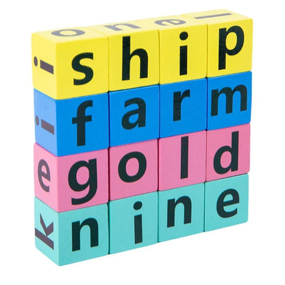 Wooden Montessori Letter Spelling Puzzle Toy - Early Learning Game for Kids 3-12 Years, Interactive Educational Gift