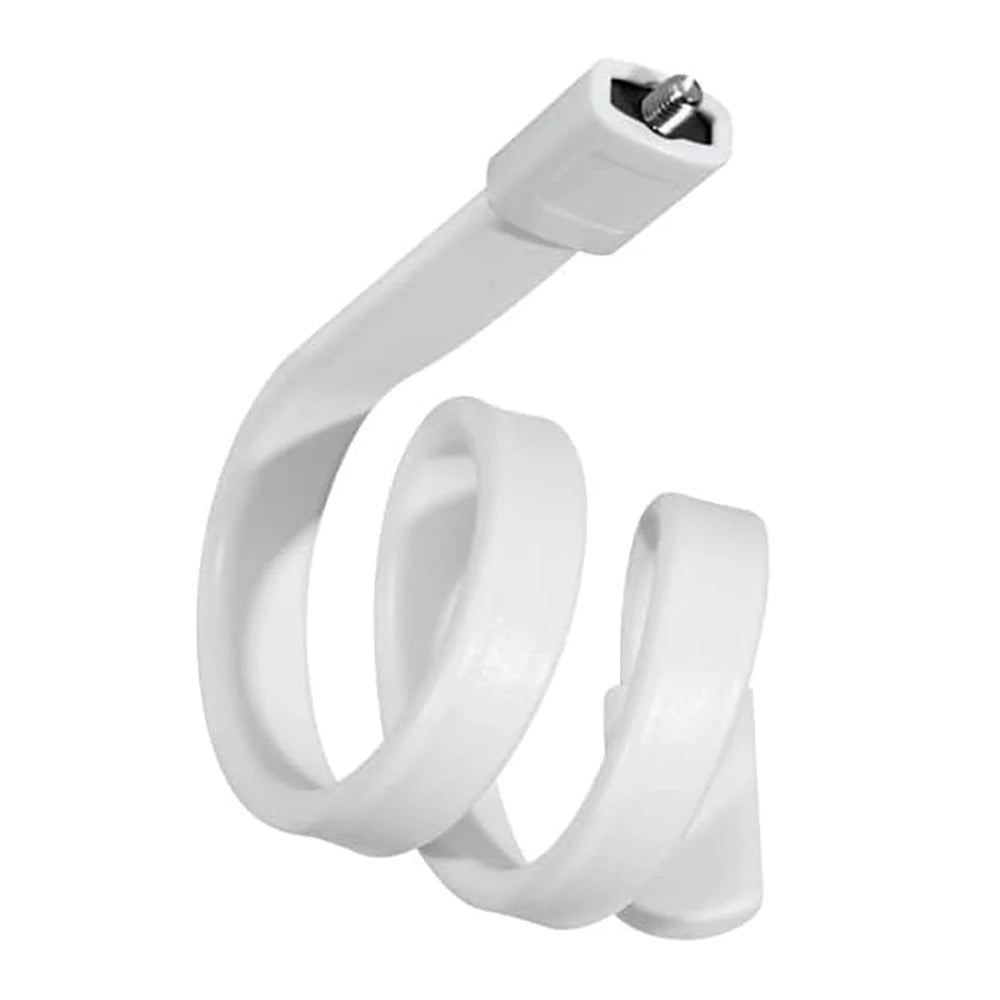 Flexible White Silicone Baby Monitor Mount - No Drilling Cradle Bracket for Safe Camera Placement