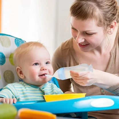 Toddler-Friendly Feeding Kit: Safe Spoon Bottle & Fruit Feeder for Nutritious Meals