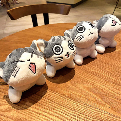 Adorable 10cm Kawaii Plush Cat Keychain Soft Toy for Kids and Collectors
