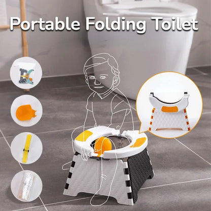 Portable Kids Toilet Pot Urinal Foldable Strong Outdoor Travel Car Convenient Potty Baby Multifunction Training Seat With 30Bags