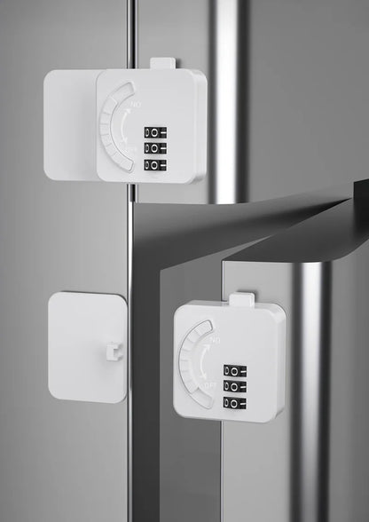 Multi-Function Baby Safety Lock with Password for Fridge, Drawer & Cabinet - Durable ABS Material Home Security Solution