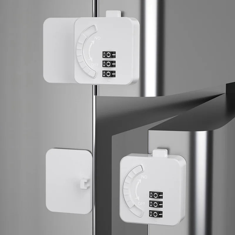 Multi-Function Baby Safety Lock with Password for Fridge, Drawer & Cabinet - Durable ABS Material Home Security Solution