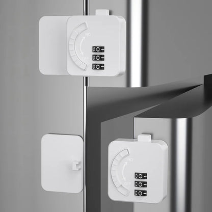 Multi-Function Baby Safety Lock with Password for Fridge, Drawer & Cabinet - Durable ABS Material Home Security Solution