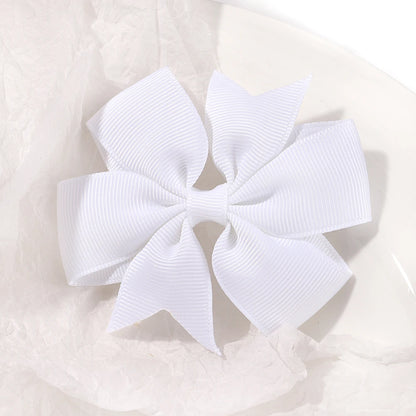 Vibrant Grosgrain Ribbon Hair Bow Clips for Girls - Colorful Hair Accessories for Kids