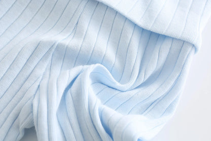 Newborn Baby Boy Clothing Set - 8-Piece Cotton Bodysuits, Pants, Hat & Gloves for Spring & Autumn