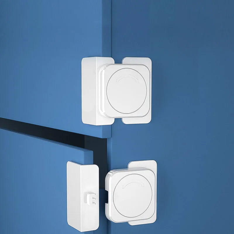 Childproof Refrigerator Lock for Baby Safety - Anti-Open Fridge and Freezer Door Lock with Multi-Functional Cabinet Buckle for Toddler Protection