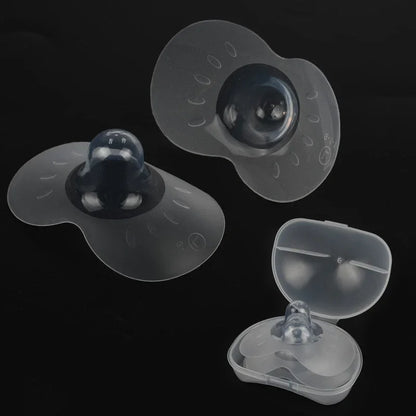 Silicone Nipple Shields for Breastfeeding Moms - 2 Pack with Carrying Case