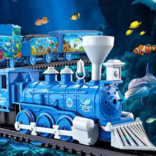 Underwater Expedition Electric Train Set for Kids - Assembled Railway Toy for Young Explorers