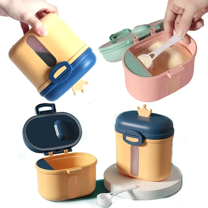 Baby Milk Display Scale Powder Portable Baby Food Storage Box Essential Cereal Infant Milk Powder Box Toddle Snacks Container