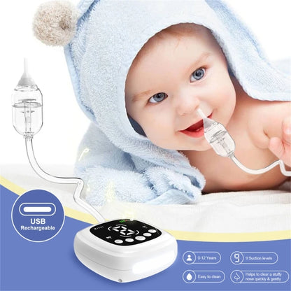 Electric Baby Nasal Aspirator with 9 Adjustable Suction Levels