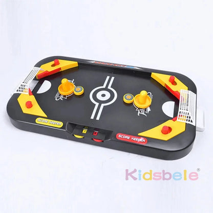 Dual Sport Mini Ice Hockey and Soccer Tabletop Game for Kids