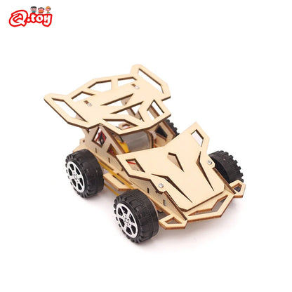 STEM-Focused DIY Wooden Car Model Kit for Kids - Engaging Educational Puzzle and Science Experiment Tool