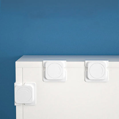 Childproof Refrigerator Lock for Baby Safety - Anti-Open Fridge and Freezer Door Lock with Multi-Functional Cabinet Buckle for Toddler Protection