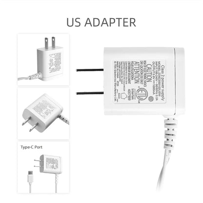 Type-C 5V 1000mA Power Adapter Charger for Baby Monitors VB601/VB602/VB603/VB605/VB607 (EU/US/AU/UK Plug Options)