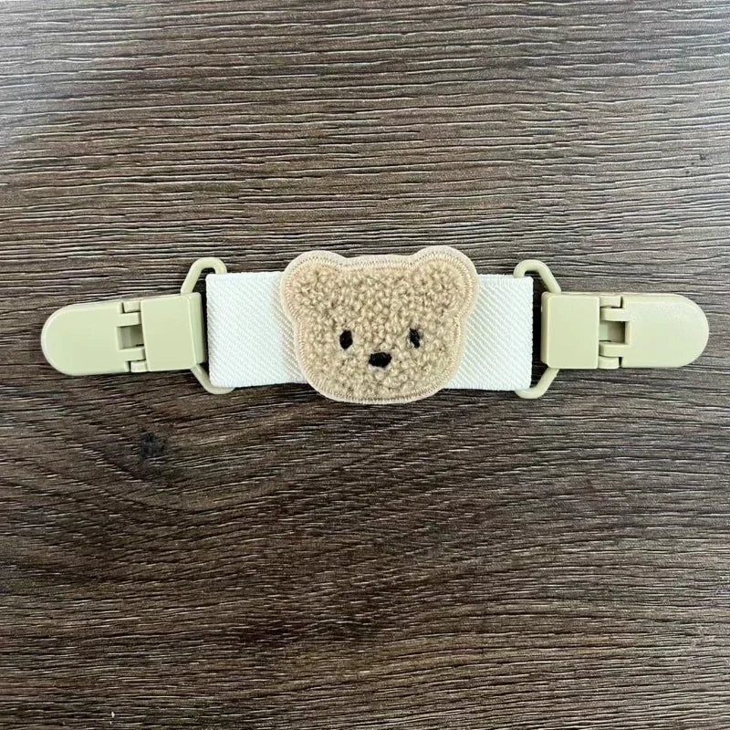 New Plush Bear Baby Suspender Pants Anti-drop Strap Clip Non-slip Elastic Baby Skirt Shoulder Sling Fixable Backpack Braces
