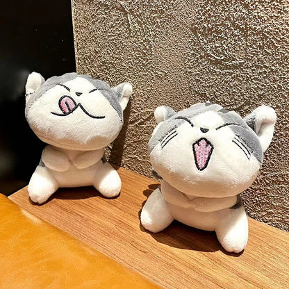 Adorable 10cm Kawaii Plush Cat Keychain Soft Toy for Kids and Collectors