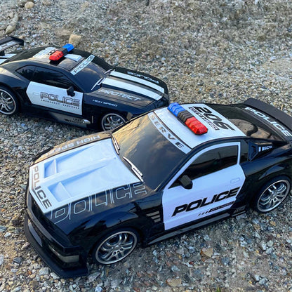 1/12 Big 2.4GHz Super Fast Police RC Car Remote Control Cars Toy With Lights Chase Drift Vehicle Toys Model for Boys Kid Gift