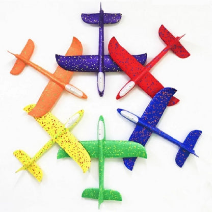48CM LED Foam Glider Plane - Hand-Throw Flying Aircraft Model for Kids - Durable EPP Design Perfect for Outdoor Fun and Parties