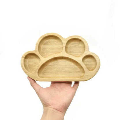 Adorable Wooden Baby Feeding Plate with Silicone Suction Cup - Fun Cartoon Frog Design for Easy Mealtime
