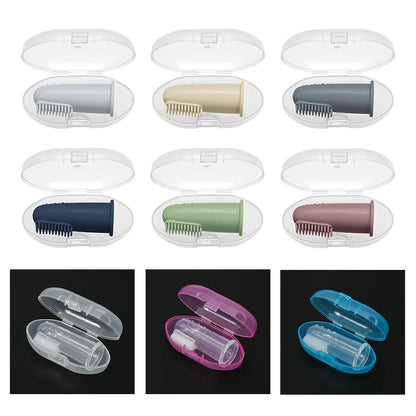 Gentle Silicone Finger Toothbrush for Infants - BPA Free Baby Oral Care Brush