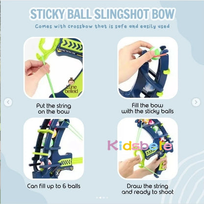 Kids' Archery Dart Board Set with Sticky Balls - Fun Indoor/Outdoor Target Shooting Game for Boys & Girls, Perfect Birthday Gift!