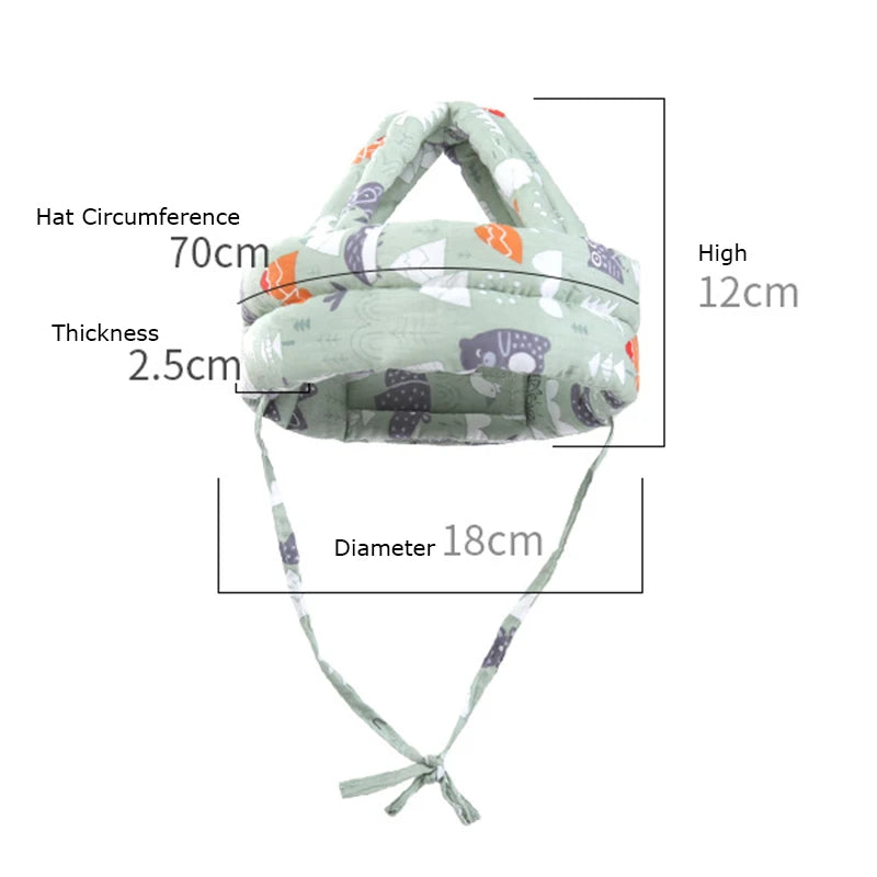 Toddler Protective Headgear - Adjustable Baby Safety Helmet for Learning to Walk and Fall Prevention