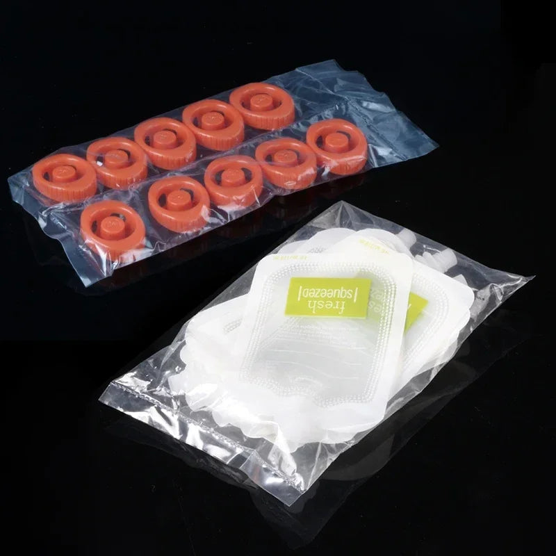 10Pcs Baby Fruit Puree Bags, Reusable Squeeze Pouches Baby Food, Storage Bag Kitchen Dispenser, Complementary Food Squeeze Bags