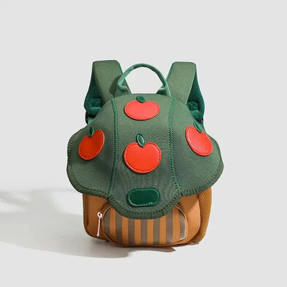 Adorable Mushroom-Themed Kids Backpack for Kindergarten - Cute Zipper Bag for Boys and Girls, Perfect for Travel and Snacks