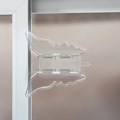 Butterfly Shape Child Safety Window Locks - 3/5 Pcs Sliding Door Stoppers for Baby Security Protection