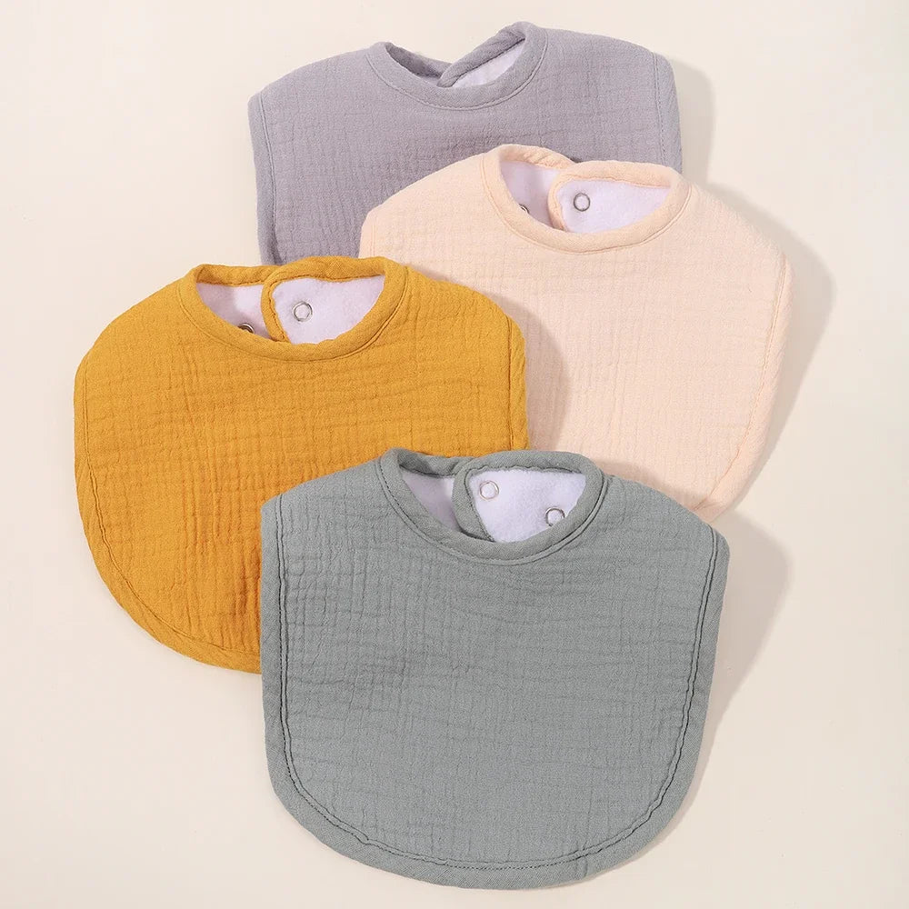 Soft Adjustable Cotton Bibs for Infants and Toddlers - Stylish Burp Cloths and Feeding Scarf for Boys and Girls
