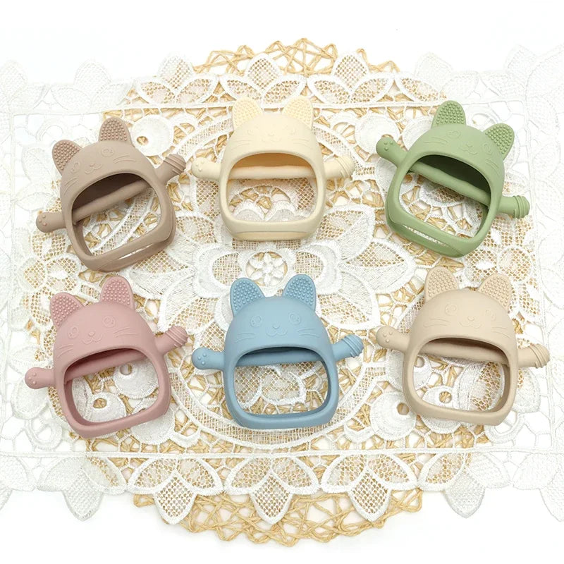 Soft Silicone Teething Toys for Newborns - Adorable Animal-Shaped Baby Accessories