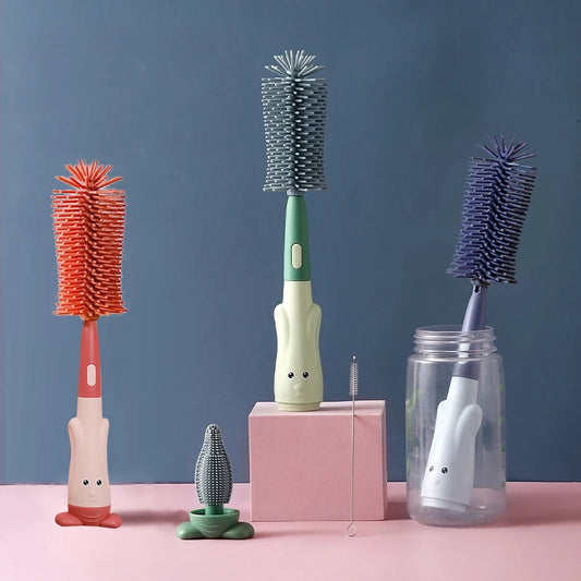 Essential Baby Cleaning Brush Set for Bottles and Pacifiers