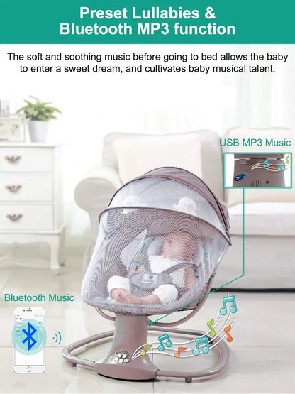 Electric Rocking Cradle Chair for Newborns – Ultimate Comfort and Safety for Your Baby