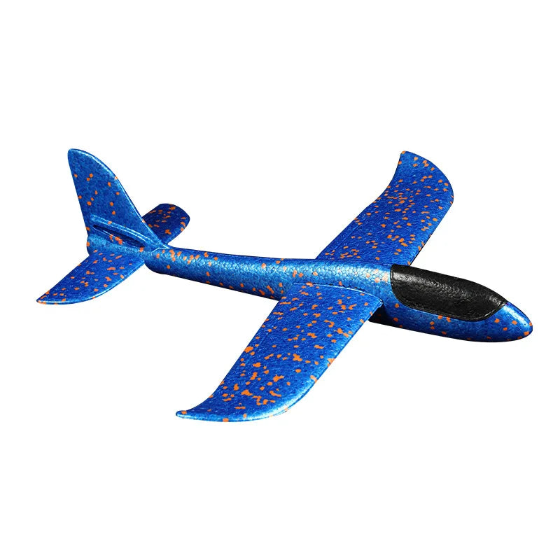 48CM LED Foam Glider Plane - Hand-Throw Flying Aircraft Model for Kids - Durable EPP Design Perfect for Outdoor Fun and Parties