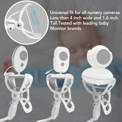 Adjustable 85cm Universal Baby Monitor Mount with Flexible Long Arm Cradle for Phones and Cameras