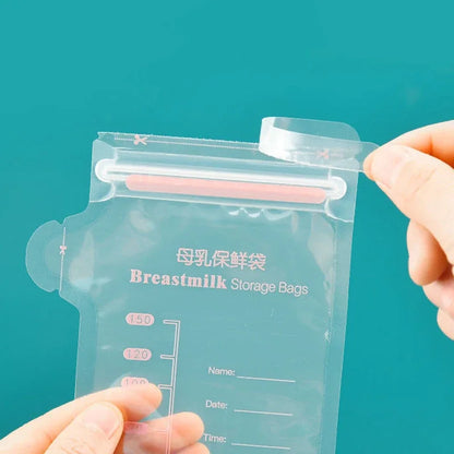 30-Pack BPA-Free Breast Milk & Baby Food Storage Containers with Freezer Bags - 100ml to 250ml Sizes