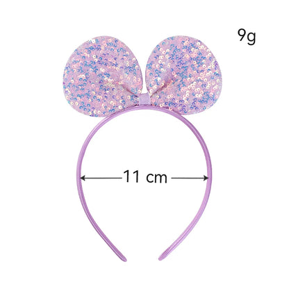 Sparkling Sequin Headband for Girls - Birthday Crown Hair Accessory for Festivals and Parties