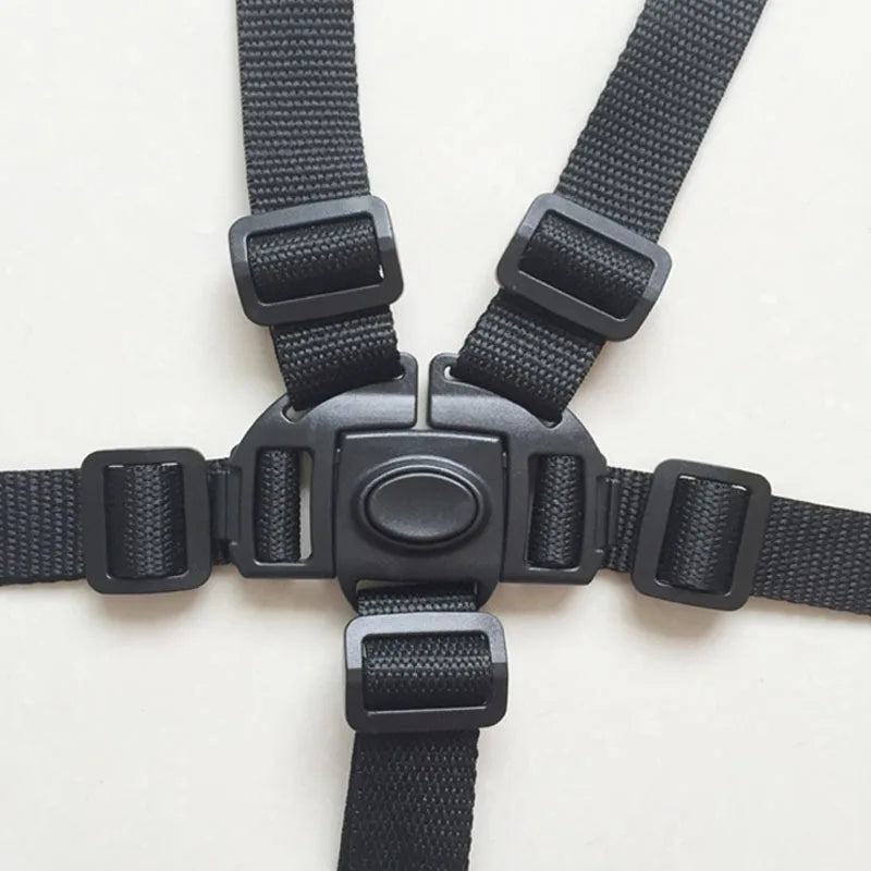 Versatile 5-Point Safety Harness for Strollers and High Chairs