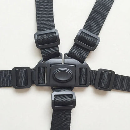Versatile 5-Point Safety Harness for Strollers and High Chairs