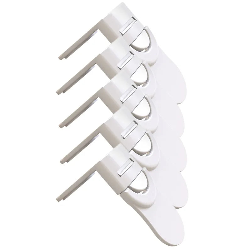 Childproof Cabinet Drawer Safety Locks - Anti-Pinch Plastic Buckle for Kids Protection