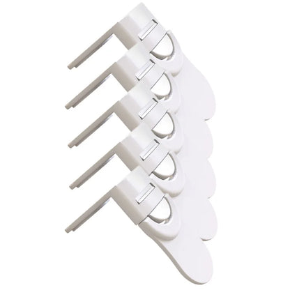 Childproof Cabinet Drawer Safety Locks - Anti-Pinch Plastic Buckle for Kids Protection