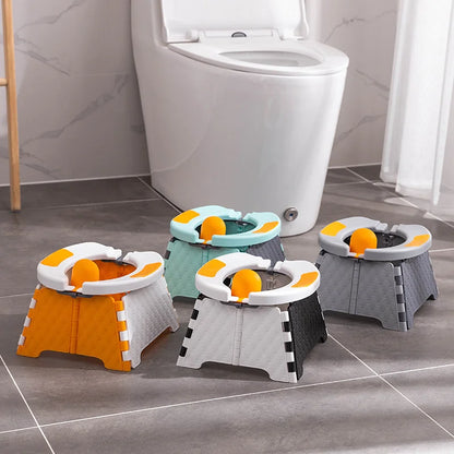 Portable Kids Toilet Pot Urinal Foldable Strong Outdoor Travel Car Convenient Potty Baby Multifunction Training Seat With 30Bags