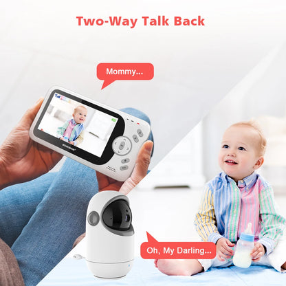 4.3" Wireless Video Baby Monitor with Pan/Tilt Camera, Two-Way Audio & Night Vision - VB801