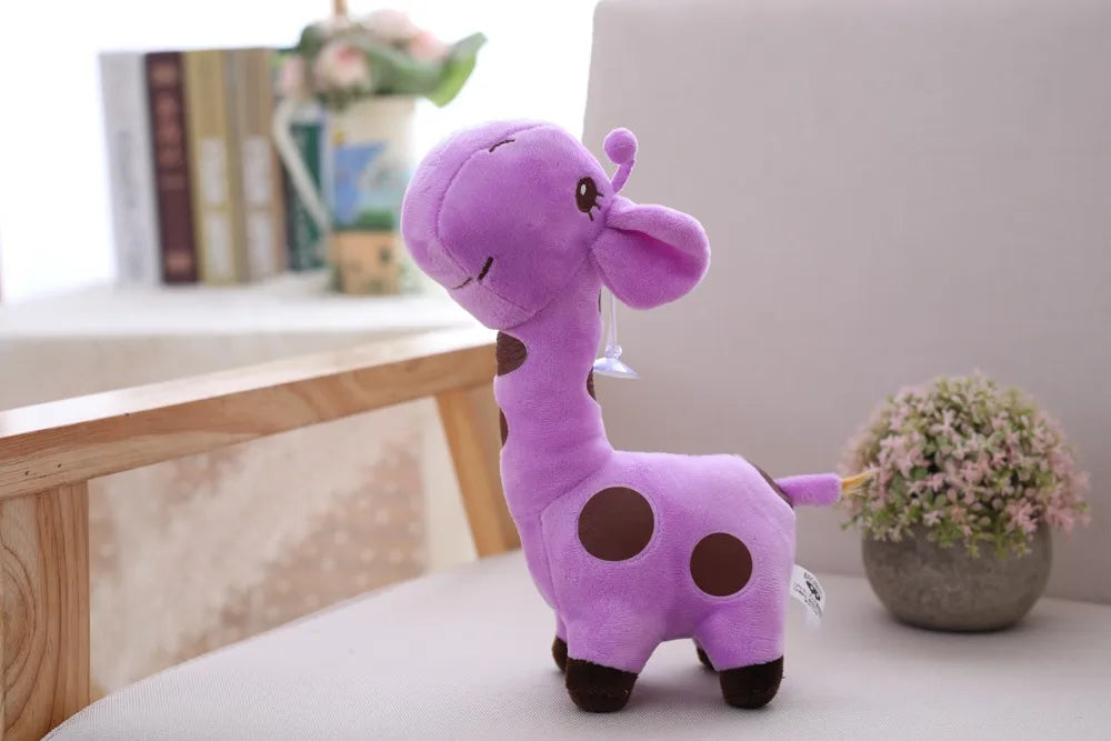 Colorful Giraffe Plush Pendant - Soft Stuffed Animal Doll for Kids, Ideal Christmas and Birthday Gift (18/25cm)