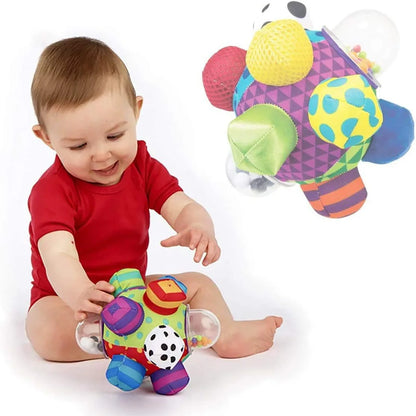 Interactive Plush Animal Rattle Ball for Babies - Sensory Development Toy for Newborns and Toddlers